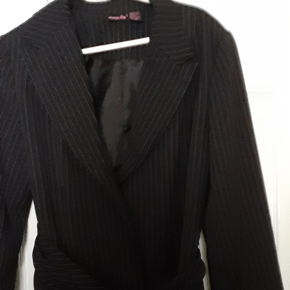 Black with white stripe Jacket